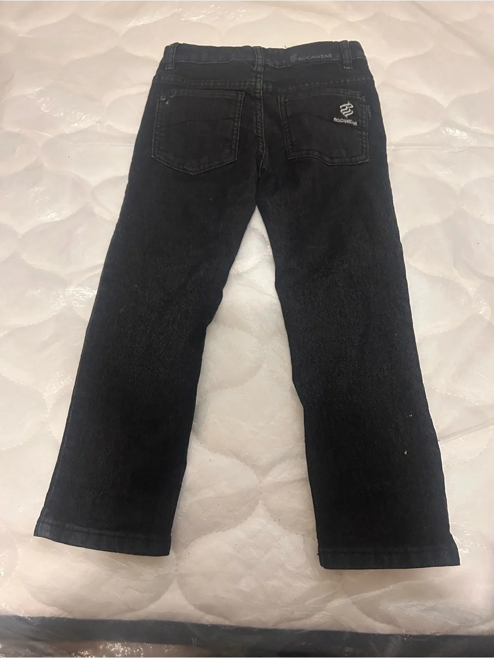 Rocawear Black Back-Pocket Denim Pants